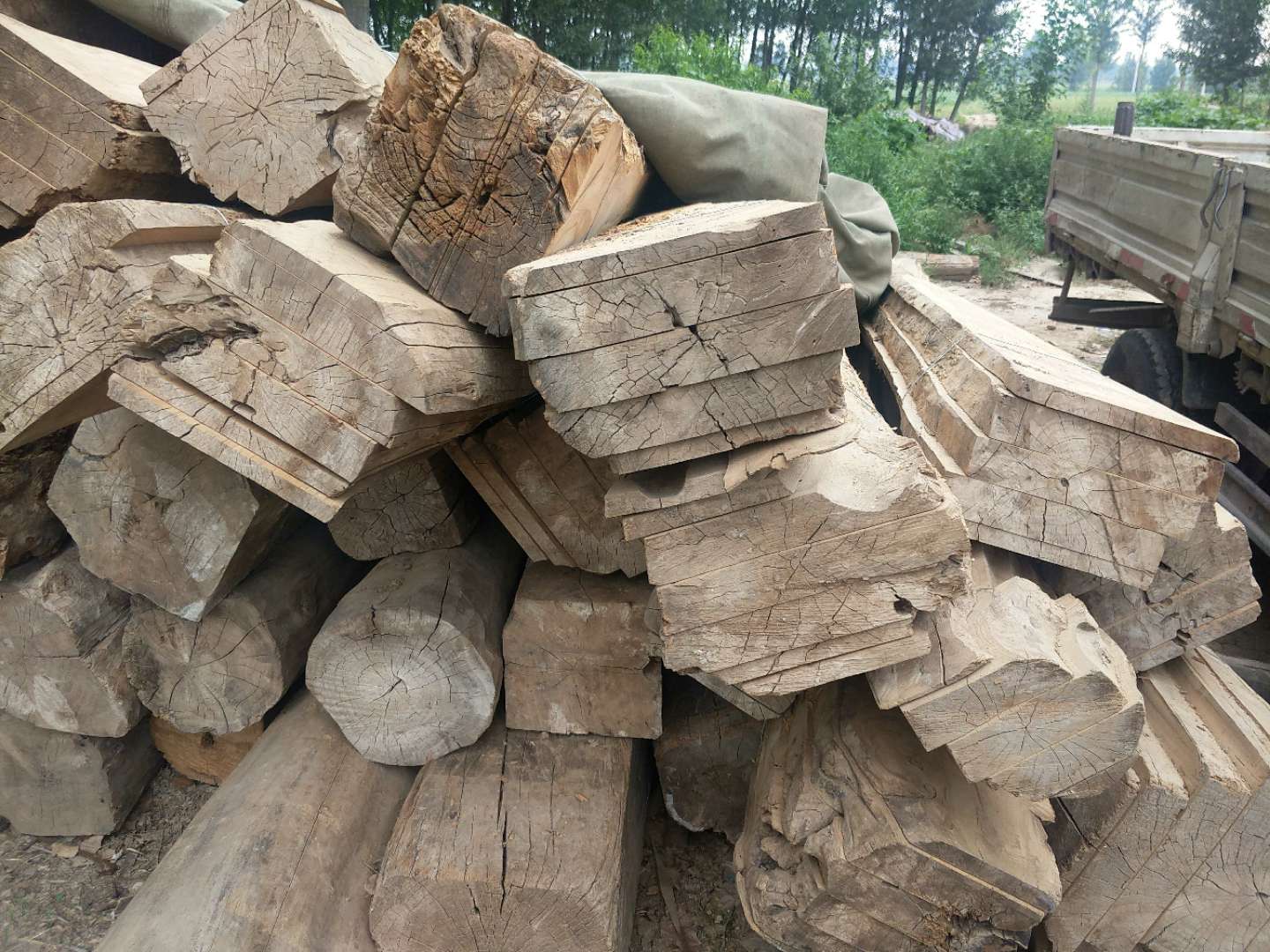 平顶山老榆木板材厂家 老榆木原木 品种齐全