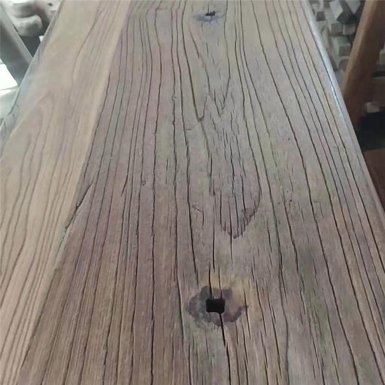 日喀则老榆木旧门板厂家 老榆木原木 纹理通达清晰