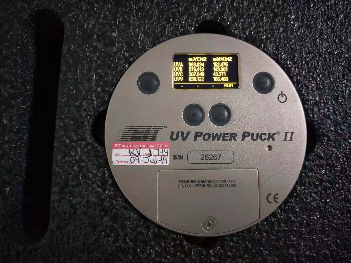 正品原装美国EIT四波段能量计 UV PowerPuck Ⅱ