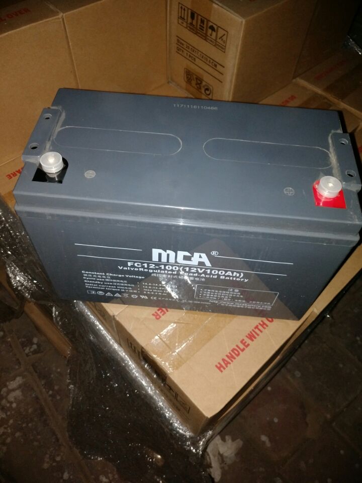 MCA锐牌蓄电池FC12-100/12V100AH规格参数尺寸报价