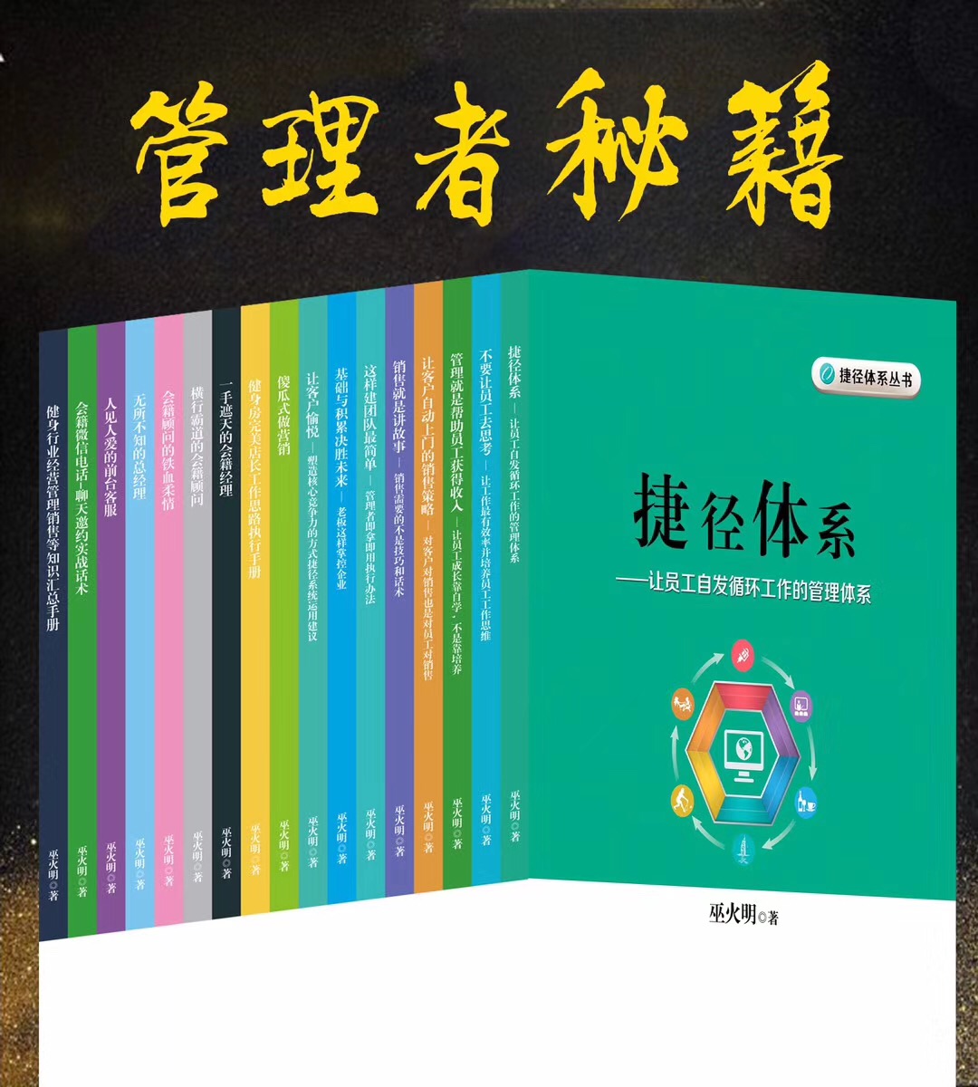 健身行业健身房运营、管理、营销丛书，培训资料全套，捷径体系捷径系统