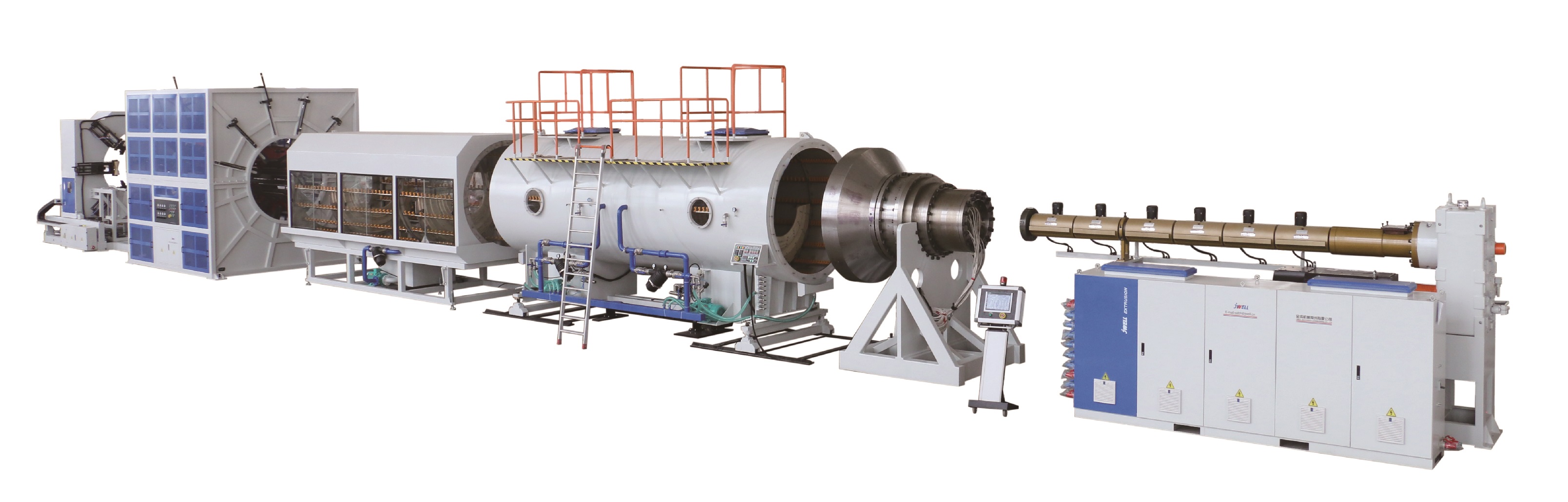 HDPE 供排水管、燃气管节能高速挤出生产线