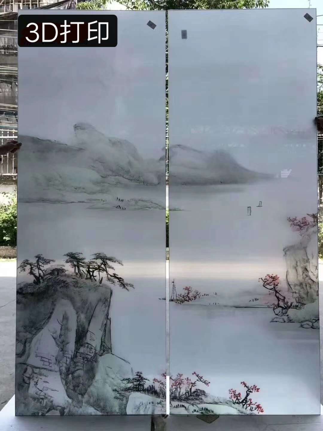 2030玻璃图案3D彩印机 背景墙深圳厂家