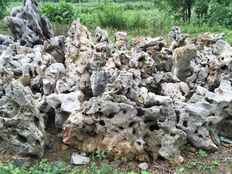 精品**太湖石 庭院园林鱼池假山石 怎么卖 哪里有 杭州景观石原石自然石 窟窿石