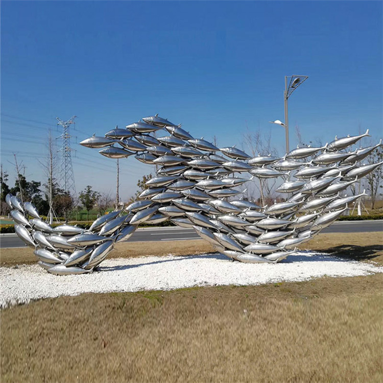 不锈钢雕塑鱼