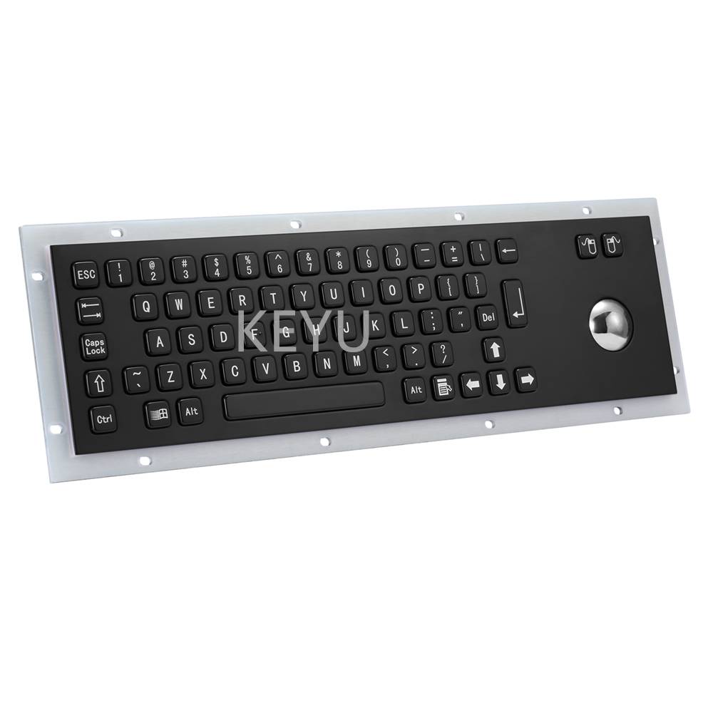 辽宁不锈钢金属防爆黑色键盘KY-PC-DT-BL