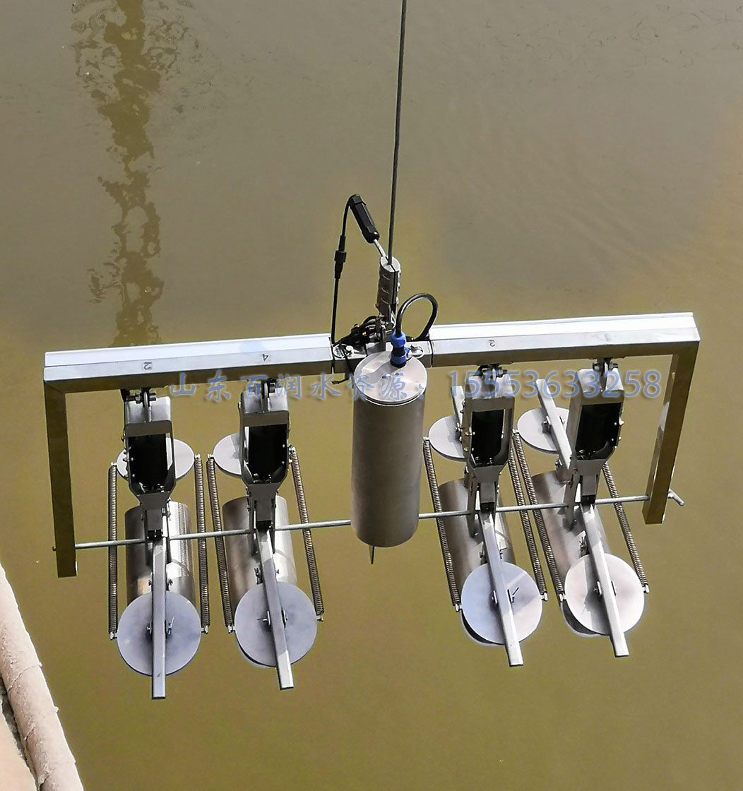 缆道多点遥控横式泥沙采样器水文取样仪器设备河流河道测流速流量