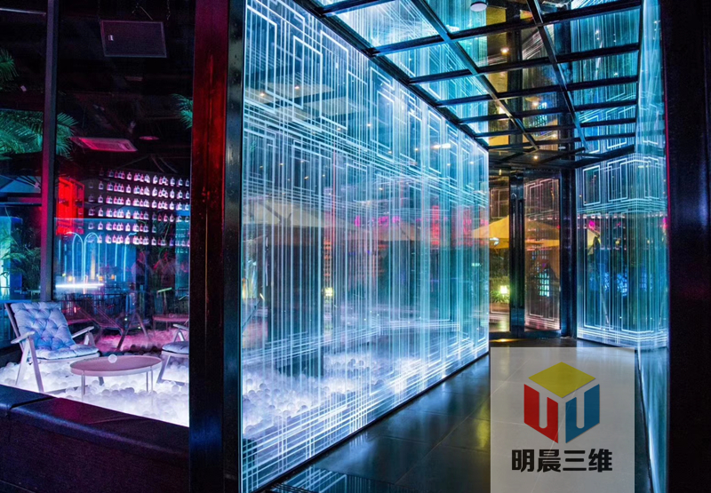 接受定制 发光玻璃 上海激光内雕玻璃供应商
