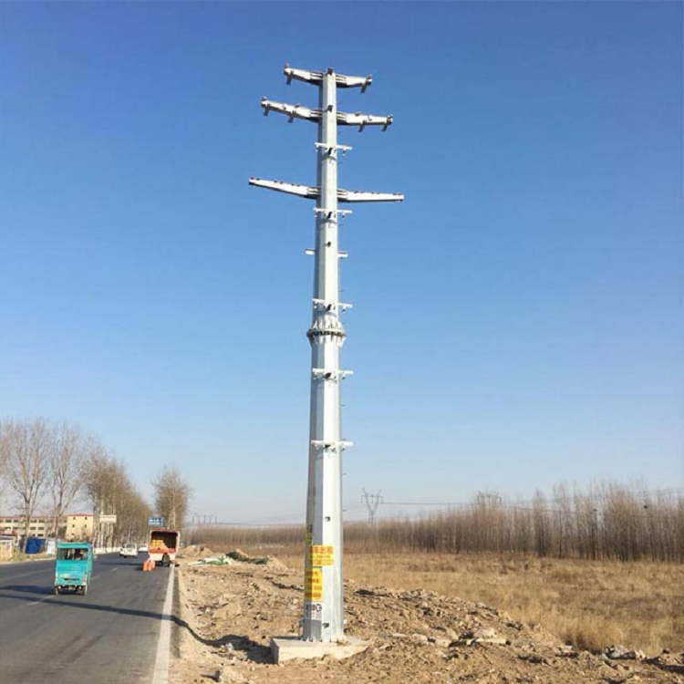 临汾市35kv钢管杆单回路35千伏终端钢管杆