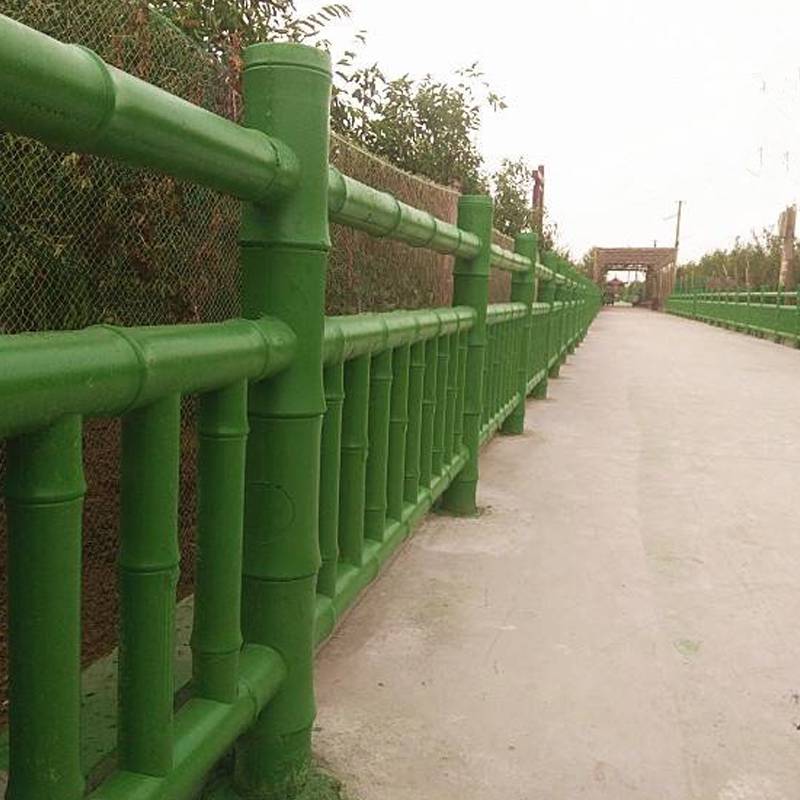 混凝土仿竹节艺术围栏 景区仿生态仿竹子护栏 水泥仿竹栏杆定制