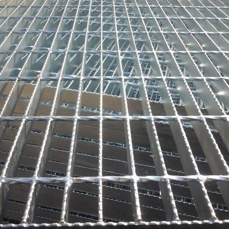 钢格栅板订购 防锈防护钢格栅板 镀锌钢格板
