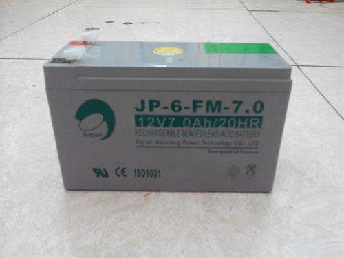 劲博 JP-6-FM-7.0 12V7Ah20HR 免维护蓄电池 UPS 消防 电子设备