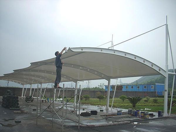 荆州专业设计施工各式各样膜结构遮阳棚