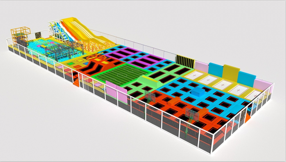 室内儿童乐园 蹦床厂家 百万海洋球池 免费设计 可来图定制