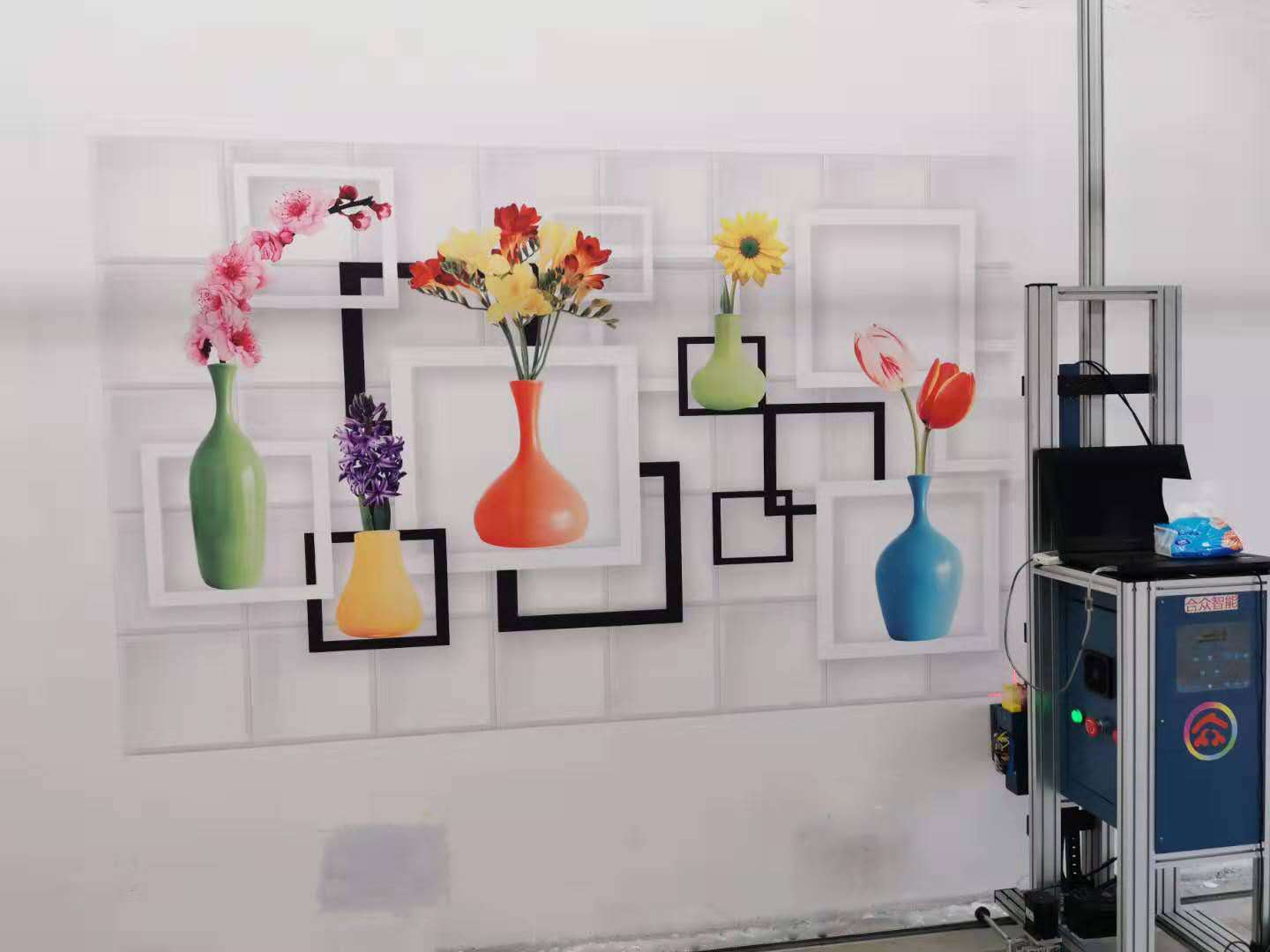 墙体广告喷绘机写真机全自动壁画打印机喷绘机3d广告打印机墙绘机