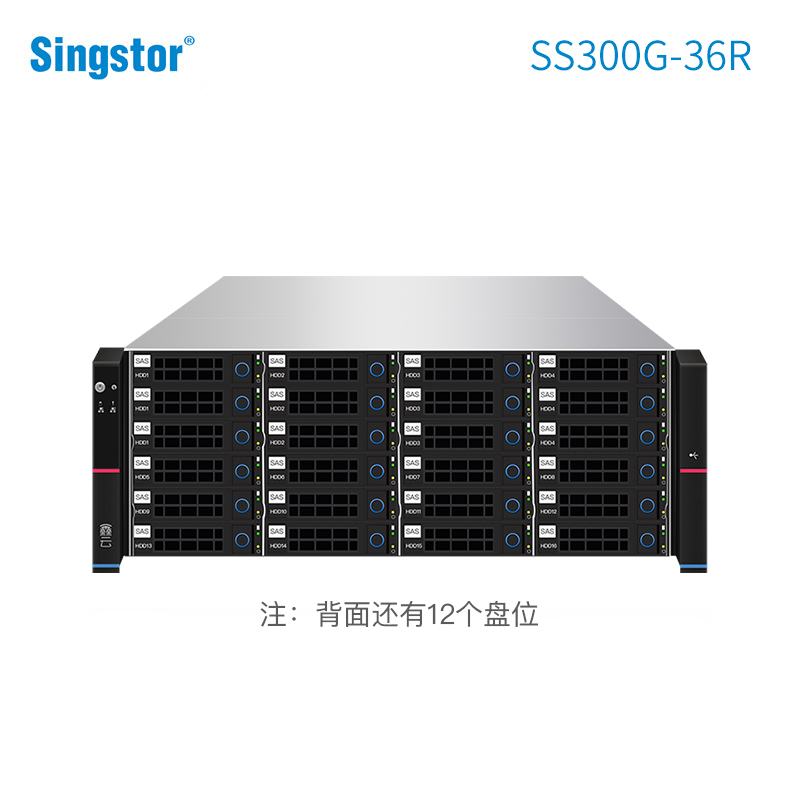 鑫云SS300G-36R光纤共享磁盘阵列36盘位4K剪辑万兆存储