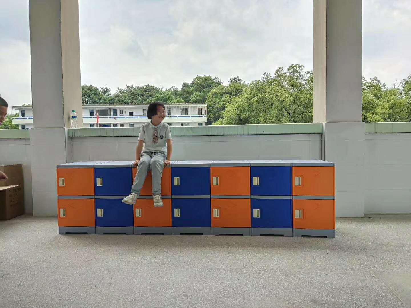 景德镇四小学生教室ABS全塑环保书包柜储物柜