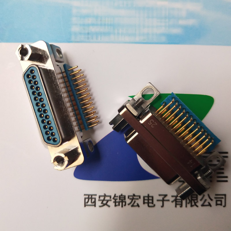 锦宏品牌J30J-25TJWP7-J弯插印制板矩形连接器插头