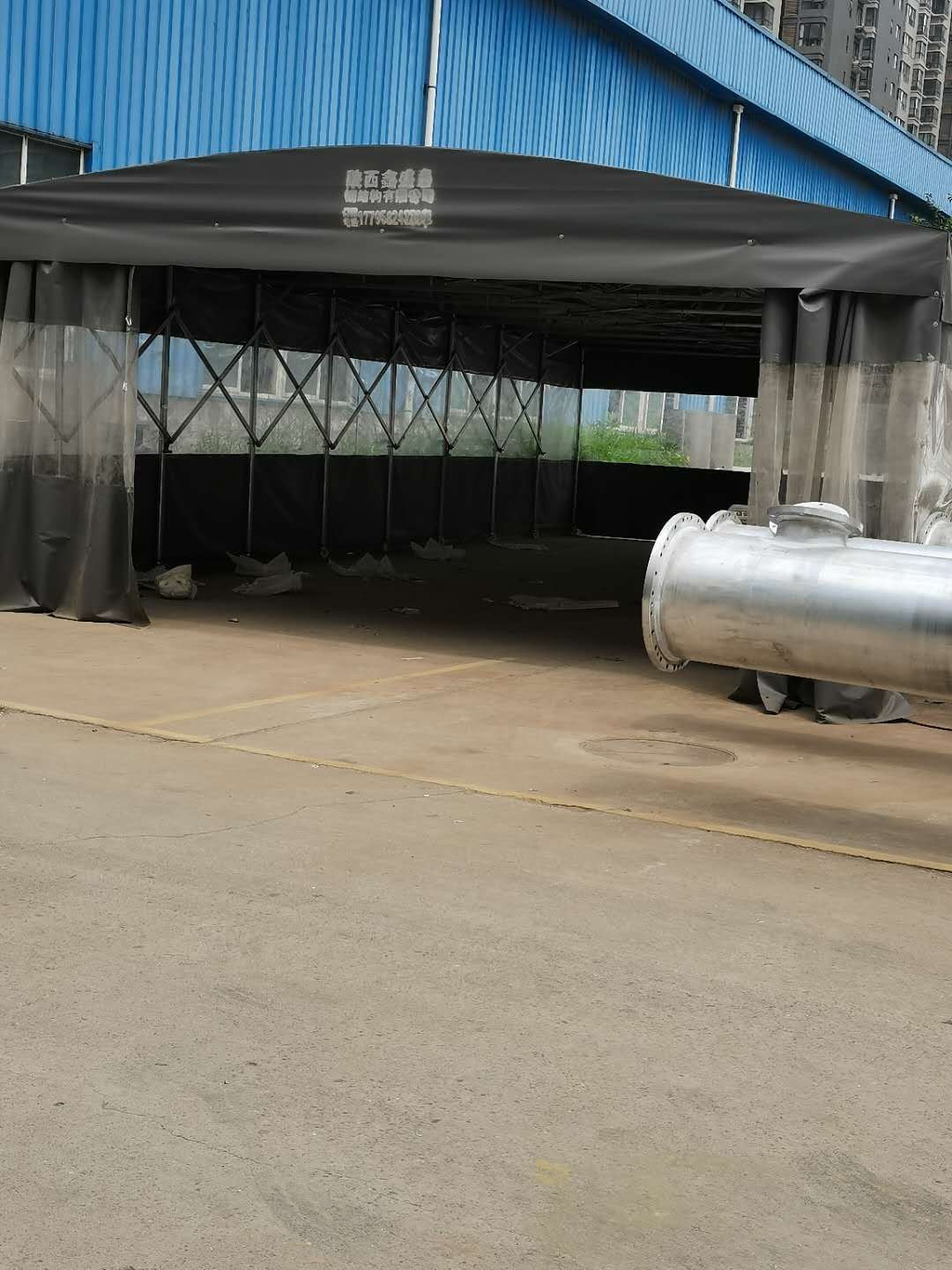 慶陽遮陽雨棚 鋼結構雨篷定做 技術成熟