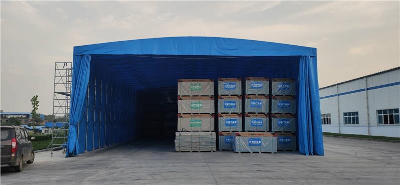 汉中农贸市场遮阳棚安装