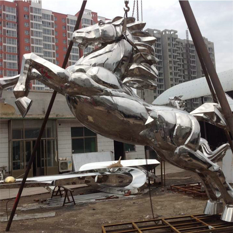加工厂 金属马雕塑 马元素不锈钢雕塑