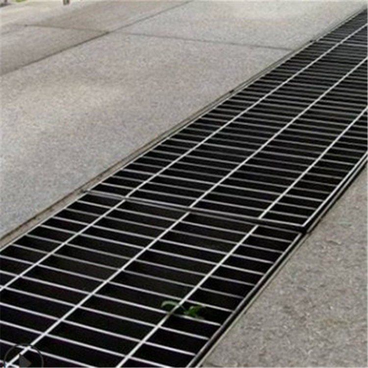 热镀锌钢格板 温江**道路排水沟盖板 平台踏步钢格栅来图加工定制
