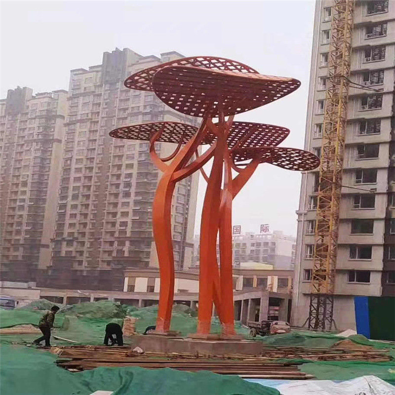 定制 不锈钢树雕塑