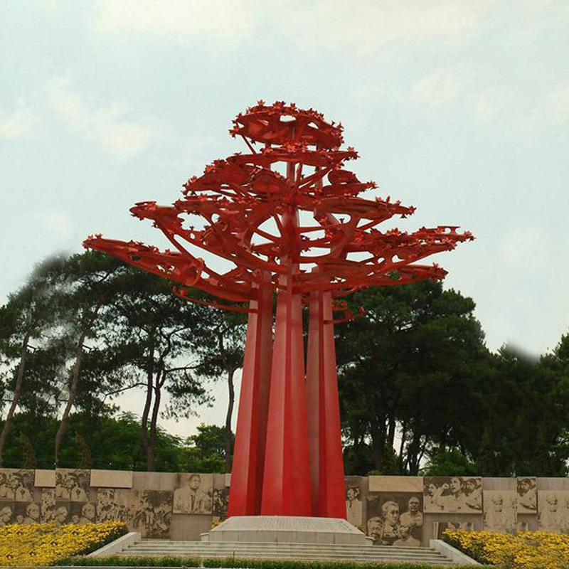 不锈钢造型雕塑树
