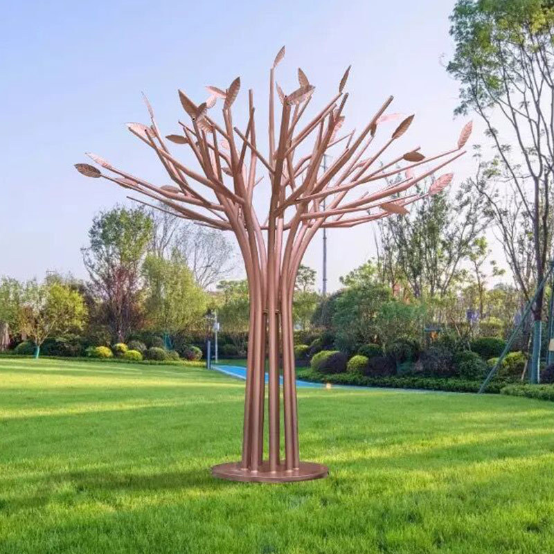 不锈钢树雕塑