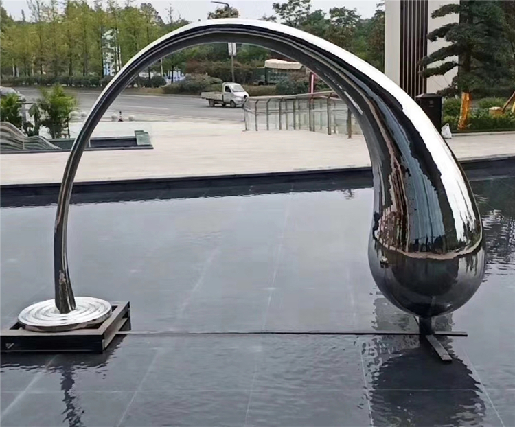 制作厂家 水滴涟漪不锈钢雕塑 水滴造型雕塑