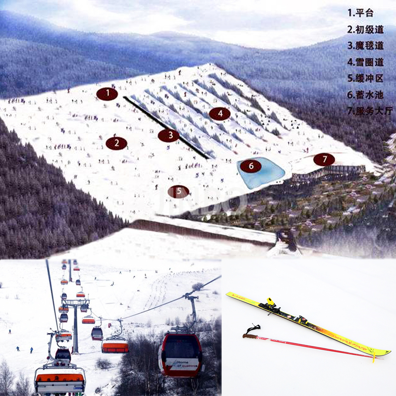 大型户外滑雪场设计施工 空中揽车设备全国上门安装
