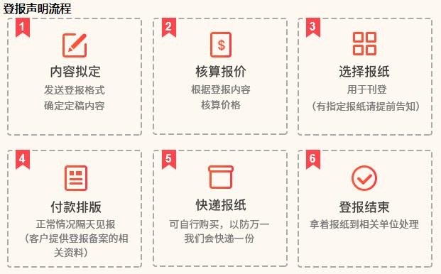 南京日报遗失声明刊登方式及联系方式