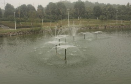 陕西西安小型喷泉增氧水池鱼塘水塘增氧