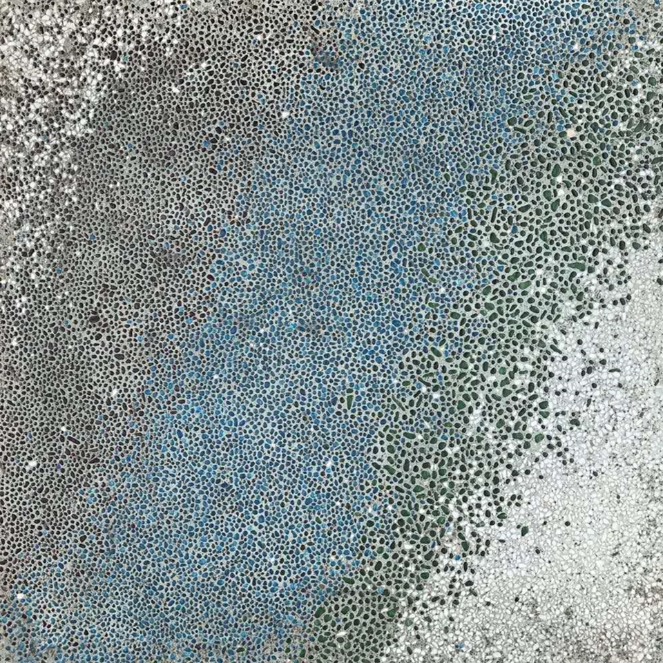 三亚水族馆地面装饰材料砾石聚合物施工效果图