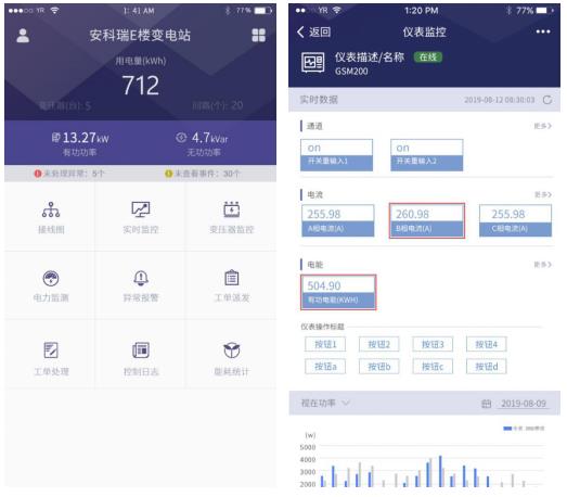 企业用电能耗管理系统APP