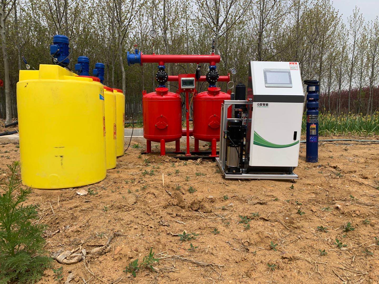 华茂灌溉首部砂石过滤器离心过滤器水肥一体化灌溉设备