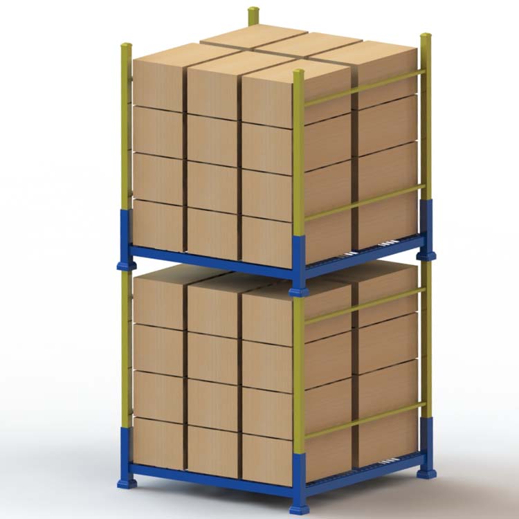 移动货架 插拔式可堆垛纸箱货架 轻型折叠巧固架 支持定制 厂家直销