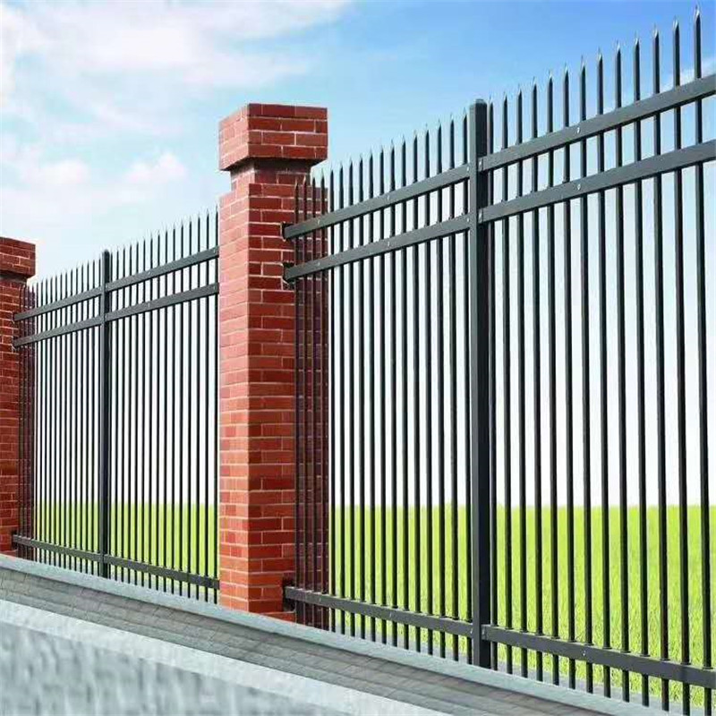 小区锌钢护栏方管喷塑防护围栏铁艺护栏道路锌钢护栏铁艺方管栅栏