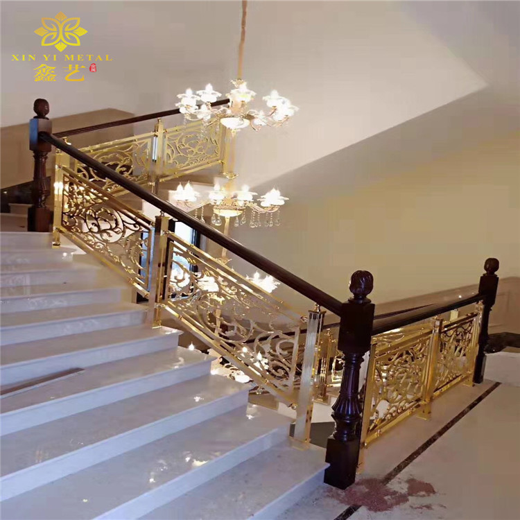 浙江别墅铜楼梯扶手厂家-别墅典型旋转楼梯-让你的家更加舒适