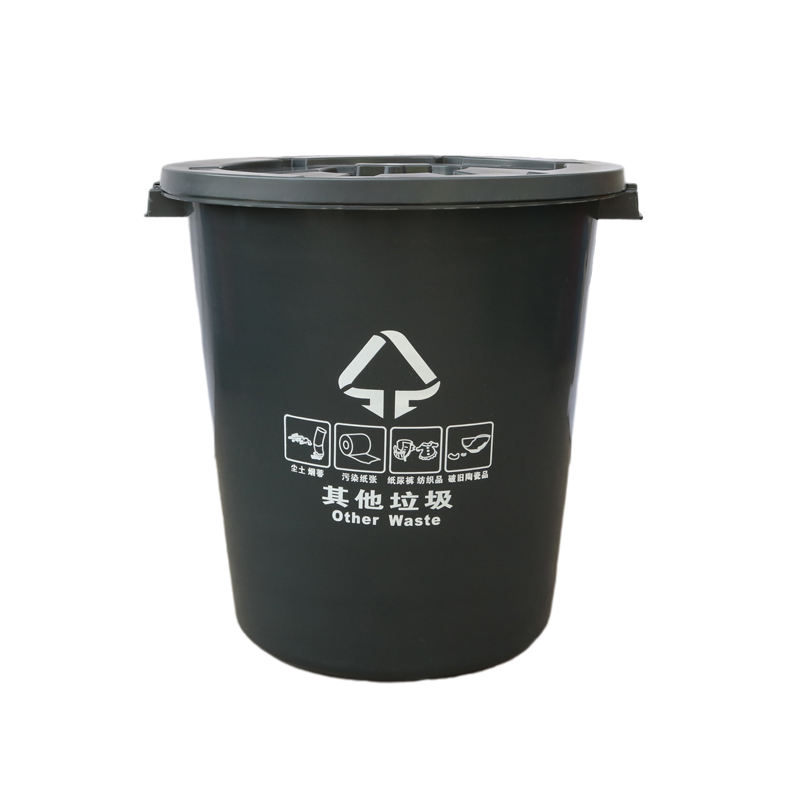 桂林带底座圆形垃圾桶