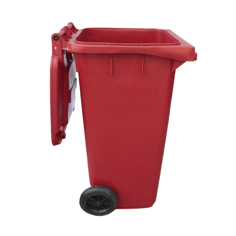 毕节塑料挂车垃圾桶厂家 240升分类垃圾桶
