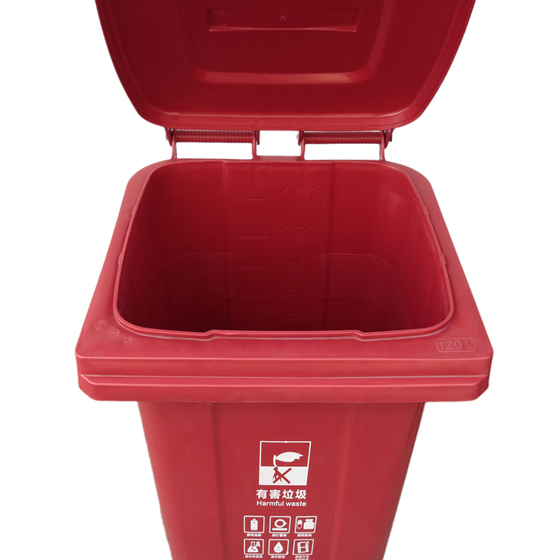 信阳120升塑料垃圾桶 选