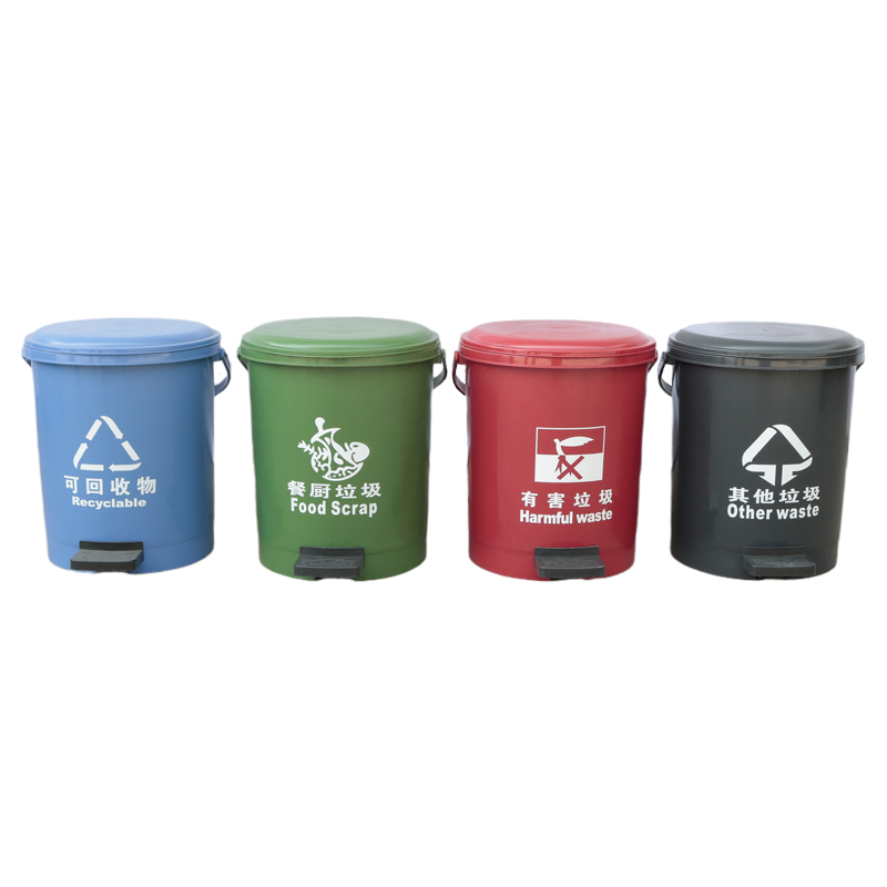 不同颜色的塑料垃圾桶代表着什么含义
