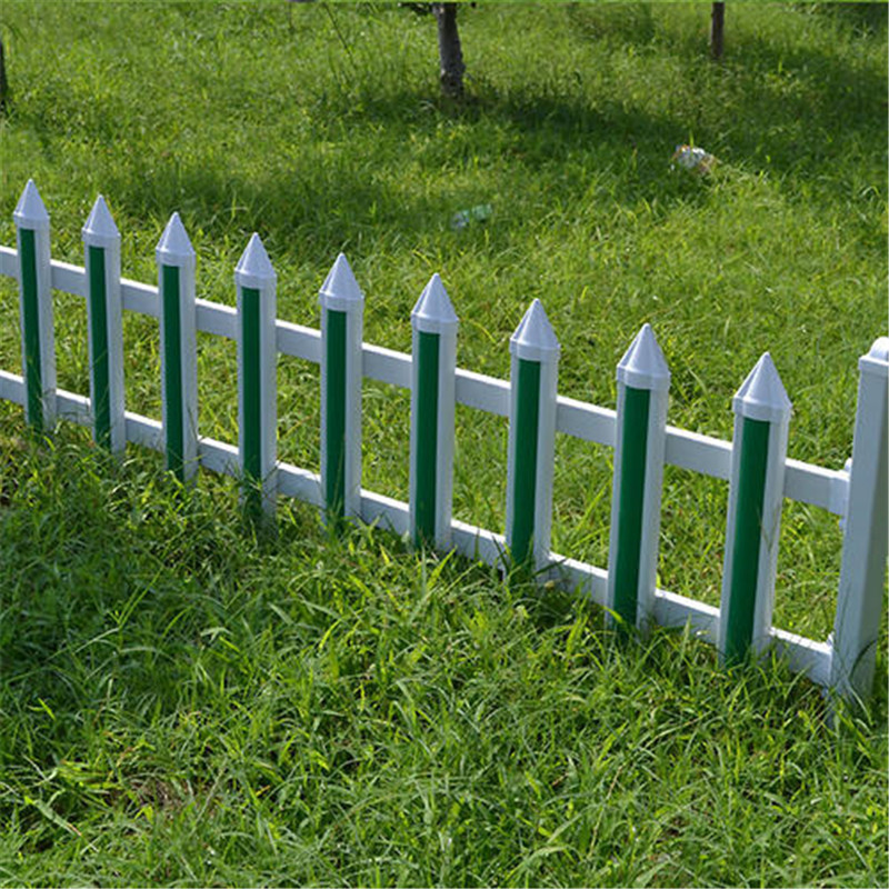 pvc塑钢草坪护栏庭院花园围栏路边小区绿化带栅栏户外锌钢防护栏