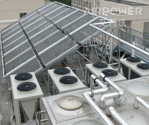 工厂宿舍太阳能+空气能热水工程解决方案
