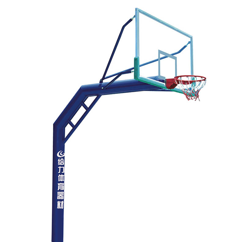 深圳*柱篮球架价格便宜支持设计定制 社区学校单柱篮球架安装很给力