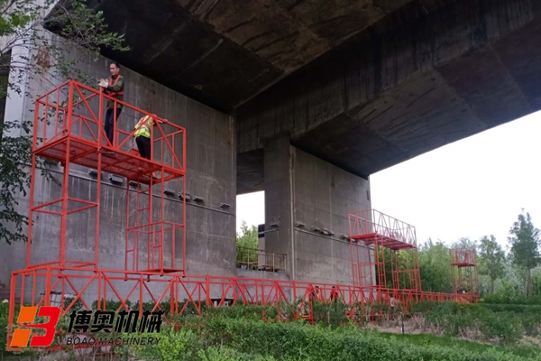 铁路桥梁吊篮刷漆施工方法