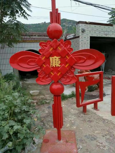 水景中国结雕塑厂家-中国结组合雕塑价格-不锈钢中国结造型雕塑公司