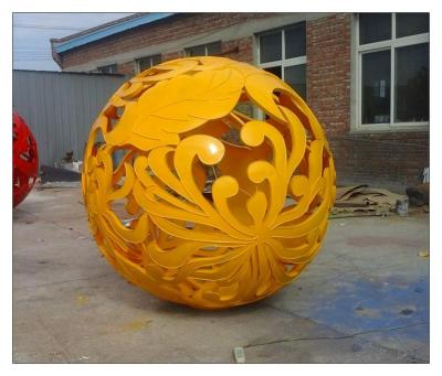 不锈钢镂空球雕塑厂家-不锈钢镂空球雕塑产品-户外镂空球雕塑公司