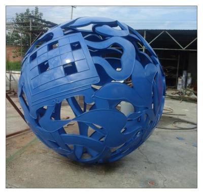 大型不锈钢球雕塑厂家-不锈钢球雕塑价格-不锈钢固体球雕塑厂家
